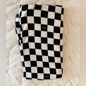 Little Sleepies cool checks swaddle blanket